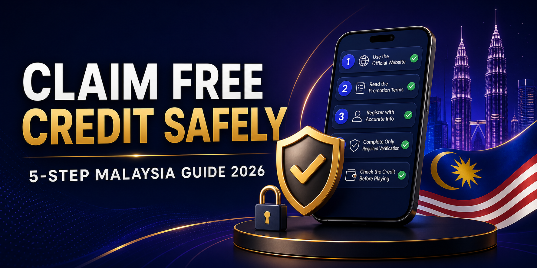 How to claim free credit no deposit Malaysia safely